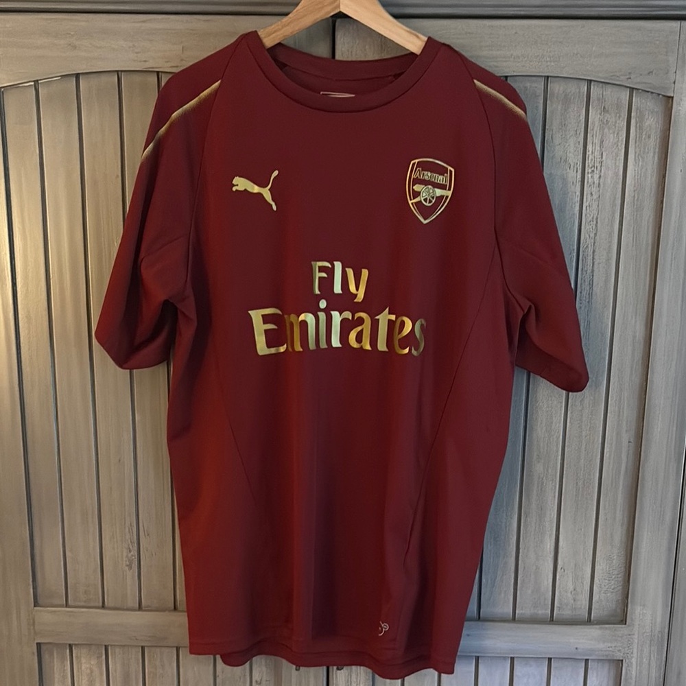 Arsenal Puma Red Jersey Athletic Performance Top